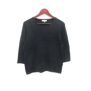 ピエールカルダン(pierre cardin)のPierre Cardin ニット カットソー 七分袖 42 黒 /YK ■MO(ニット/セーター)