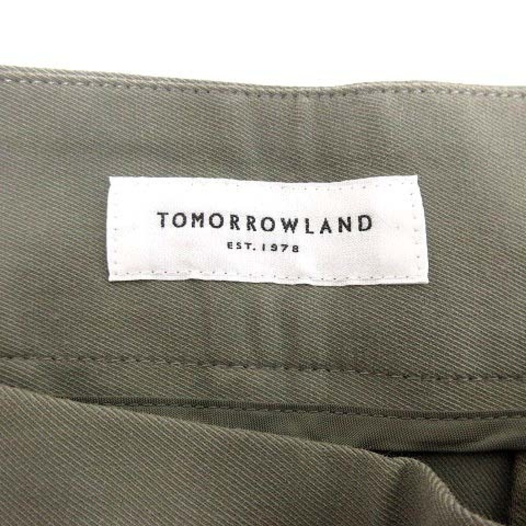 TOMORROWLAND(トゥモローランド)のTOMORROWLAND クロップドパンツ ワイド 32 緑 グリーン /YK レディースのパンツ(その他)の商品写真