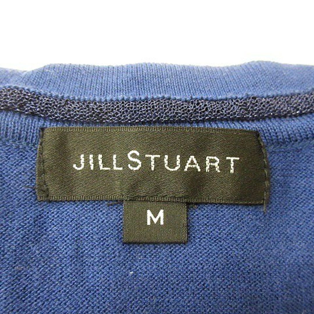 JILLSTUART(ジルスチュアート)のジルスチュアート JILL STUART カーディガン ニット ライン M 紺 レディースのトップス(カーディガン)の商品写真