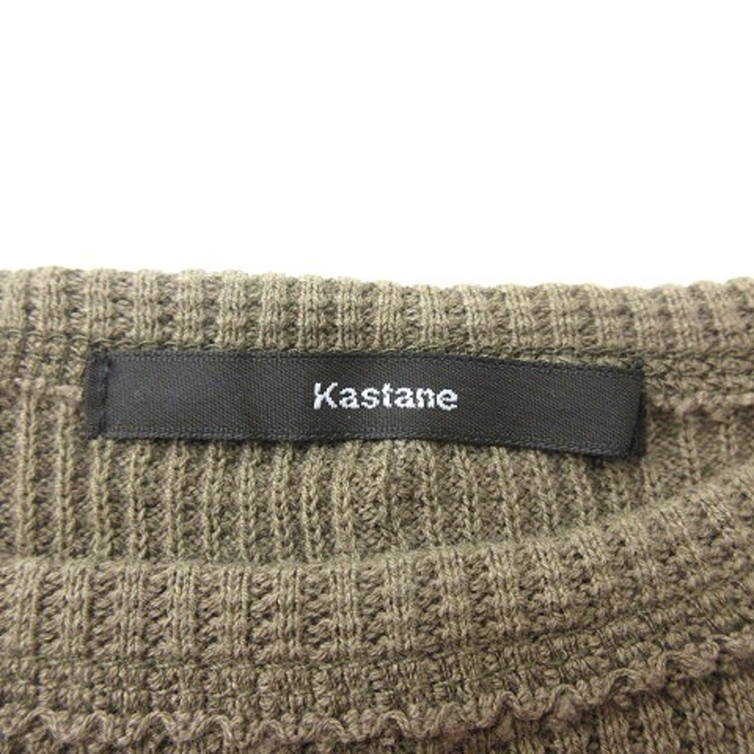 Kastane(カスタネ)のカスタネ Kastane カットソー クルーネック ノースリーブ F 茶 レディースのトップス(カットソー(半袖/袖なし))の商品写真