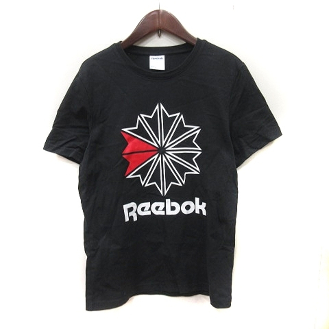 Reebok(リーボック)のリーボック Tシャツ カットソー 半袖 M 黒 ブラック /YI メンズのトップス(Tシャツ/カットソー(半袖/袖なし))の商品写真