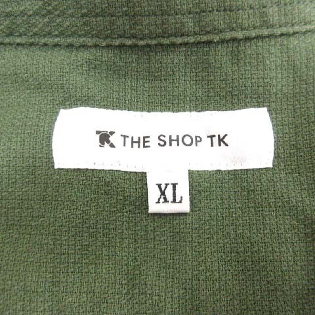 THE SHOP TK(ザショップティーケー)のTHE SHOP TK カジュアルシャツ 半袖 XL 緑 グリーン /YK メンズのトップス(シャツ)の商品写真