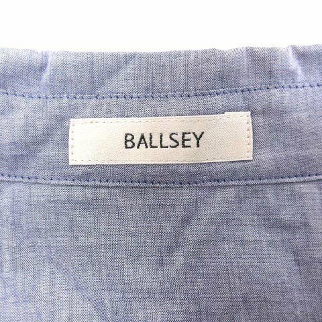 Ballsey(ボールジィ)のボールジー トゥモローランド シャツ ブラウス スキッパーカラー 38 紫 レディースのトップス(シャツ/ブラウス(長袖/七分))の商品写真