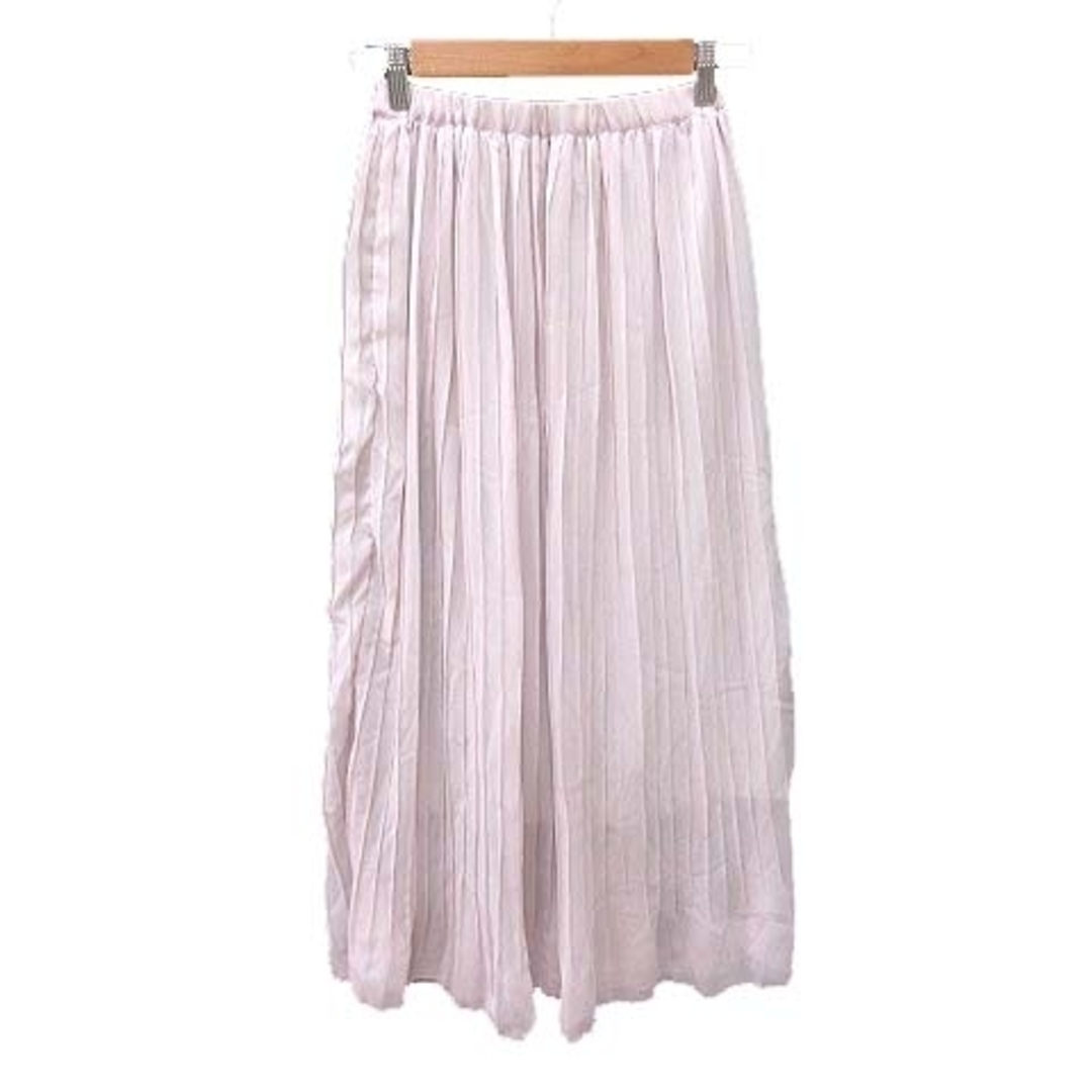 MERCURYDUO(マーキュリーデュオ)のマーキュリーデュオ プリーツスカート ロング シフォン F ピンク レディースのスカート(ロングスカート)の商品写真