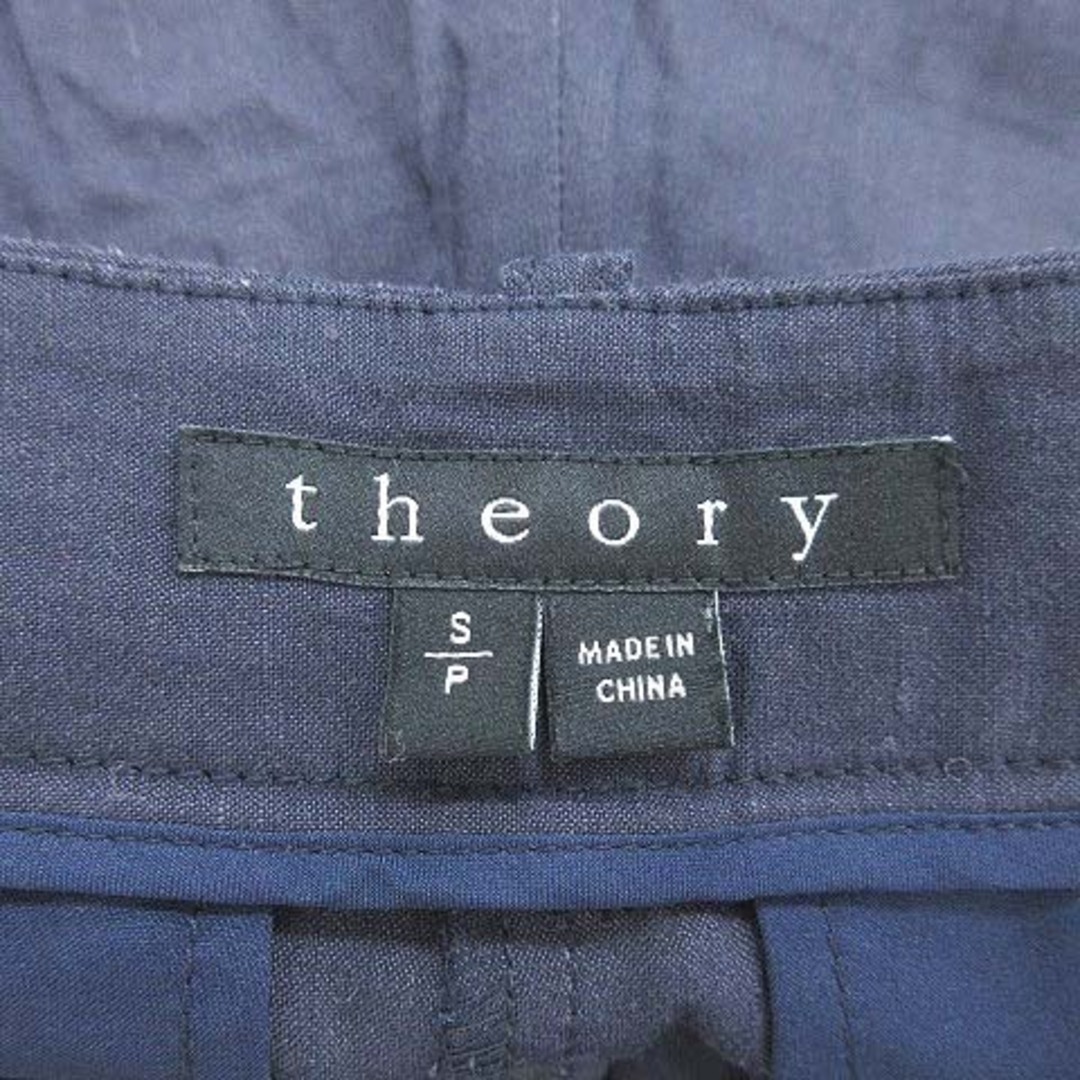 theory(セオリー)のセオリー ワイドパンツ イージーパンツ 麻 リネン XS 紺 ネイビー レディースのパンツ(その他)の商品写真