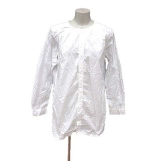 アザー(other)のNATURAL LAUNDRY シャツ ブラウス ノーカラー 長袖 2 白(シャツ/ブラウス(長袖/七分))