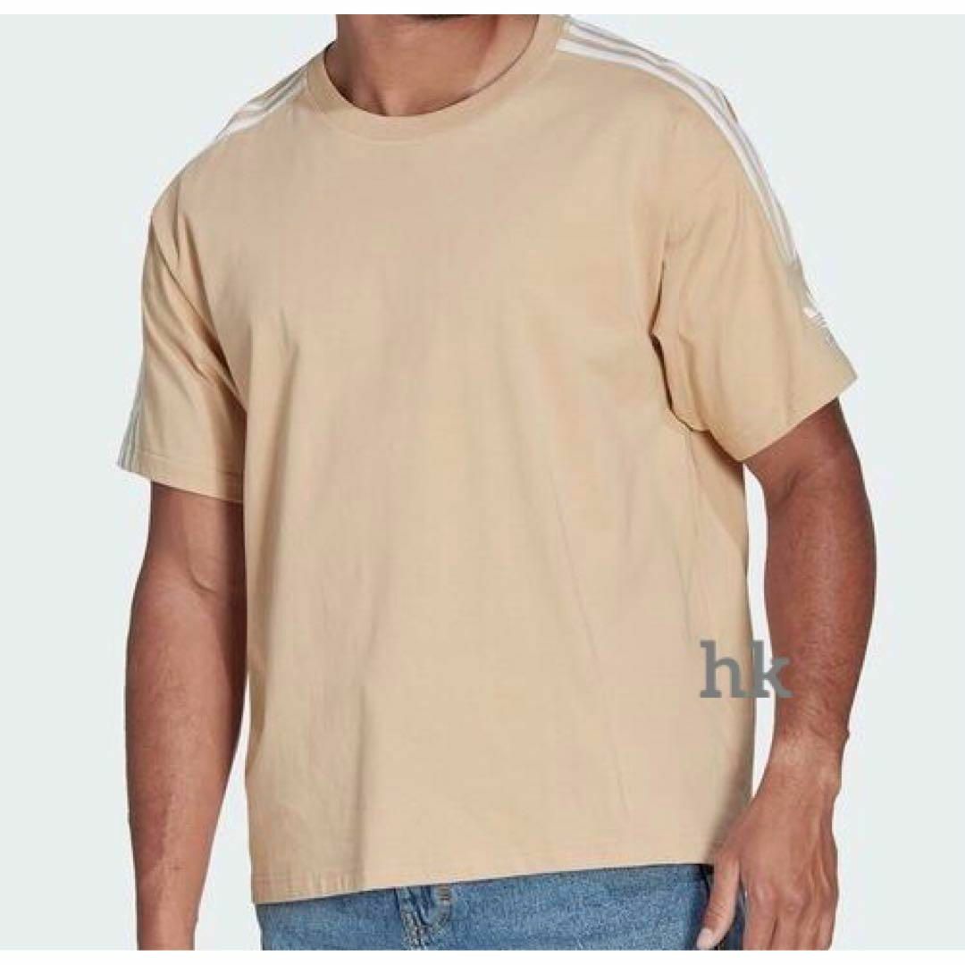 adidas(アディダス)の新品　アディダスオリジナルス　 スリーストライプス　半袖　Tシャツ　 L メンズのトップス(Tシャツ/カットソー(半袖/袖なし))の商品写真