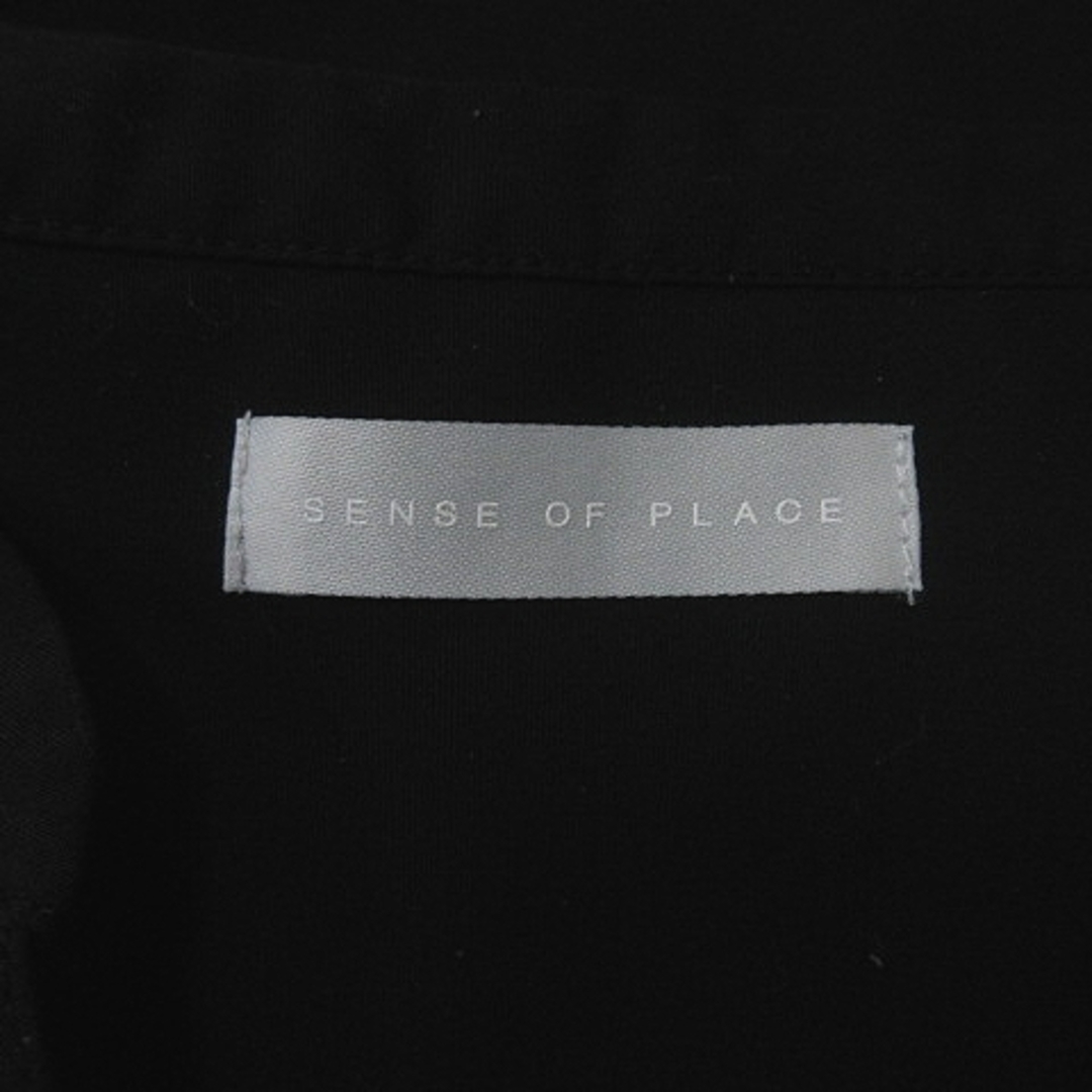 SENSE OF PLACE by URBAN RESEARCH(センスオブプレイスバイアーバンリサーチ)のセンスオブプレイス シャツ ブラウス フレンチスリーブ F 黒 ブラック /YI レディースのトップス(シャツ/ブラウス(半袖/袖なし))の商品写真