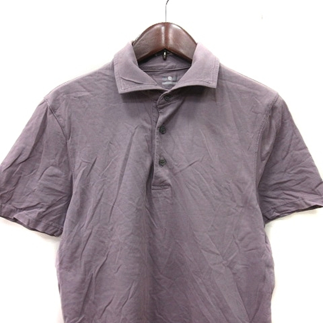 three dots(スリードッツ)のスリードッツ ポロシャツ 半袖 S 紫 パープル /YI メンズのトップス(ポロシャツ)の商品写真
