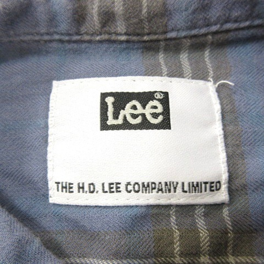 Lee(リー)のリー LEE シャツ チェック 長袖 L 青 ブルー /MN メンズのトップス(シャツ)の商品写真