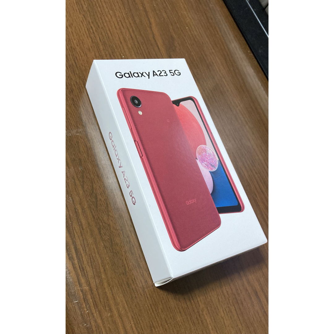 Galaxy A23 5G SIMフリー　RED 新品未開封 スマホ/家電/カメラのスマートフォン/携帯電話(スマートフォン本体)の商品写真