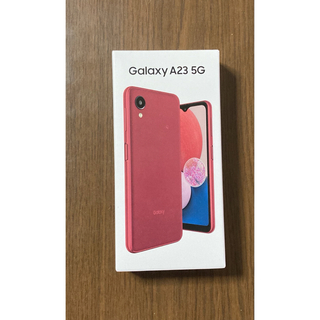 Galaxy A23 5G SIMフリー　RED 新品未開封(スマートフォン本体)