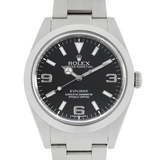 ロレックス(ROLEX)のロレックス エクスプローラーI 前期型 ブラックアウト 214270 ブラック ランダム番 メンズ 中古 腕時計(腕時計(アナログ))