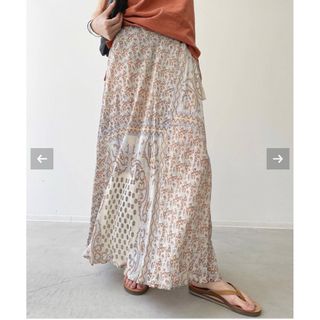 アパルトモンドゥーズィエムクラス(L'Appartement DEUXIEME CLASSE)のBLUE BOHEME/ブルー ボヘムSilk Long Skirt(ロングスカート)