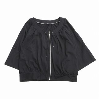 イネド(INED)のイネド INED 2way ノーカラー ジップアップ ジャケット 9号♪12(ブルゾン)