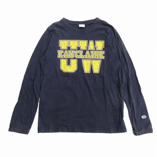 チャンピオン(Champion)のチャンピオン CHAMPION コットン クルーネック Tシャツ ロゴ プリント(カットソー(長袖/七分))