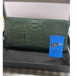 CAIMAN GENUINE ワニ革　長財布　新品未使用(長財布)