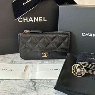 CHANEL - CHANEL フラグメントケース キャビアスキン AP2570 24C コイン