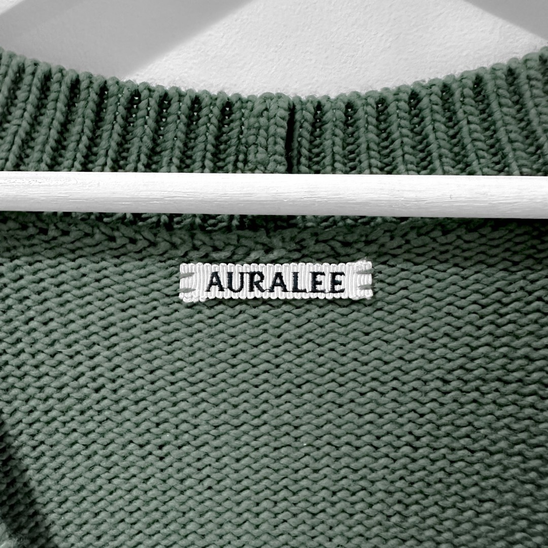 AURALEE(オーラリー)のAURALEE FELT WOOL KNIT CARDIGAN メンズのトップス(カーディガン)の商品写真