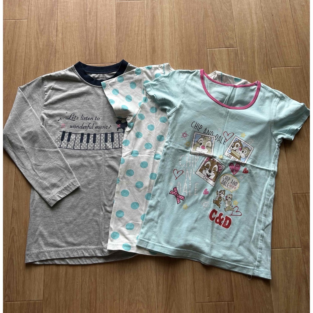 140サイズ　トップス　セット キッズ/ベビー/マタニティのキッズ服女の子用(90cm~)(Tシャツ/カットソー)の商品写真