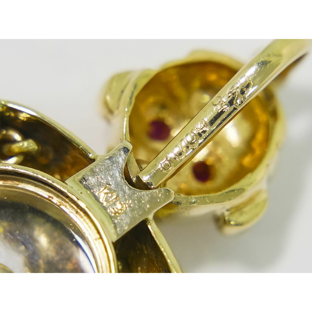 本物 ピエロ モチーフ ダイヤモンド 0.08ct ルビー サファイア 本物 ピエロ モチーフ ダイヤモンド 0.08ct ルビー サファイア