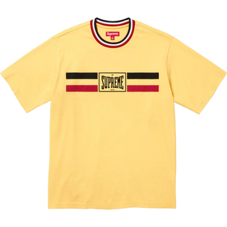 シュプリーム(Supreme)の【Mサイズ】Warm Up Stripe S/S Top(Tシャツ/カットソー(半袖/袖なし))