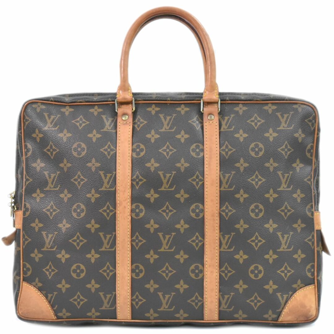 LOUIS VUITTON(ルイヴィトン)の本物 ルイヴィトン LOUIS VUITTON LV ポルトドキュマン ヴォワヤージュ モノグラム ビジネスバッグ ハンドバッグ ブラウン M53361 ビトン バッグ 中古	 メンズのバッグ(ビジネスバッグ)の商品写真