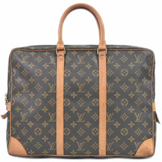 ルイヴィトン(LOUIS VUITTON)の本物 ルイヴィトン LOUIS VUITTON LV ポルトドキュマン ヴォワヤージュ モノグラム ビジネスバッグ ハンドバッグ ブラウン M53361 ビトン バッグ 中古	(ビジネスバッグ)