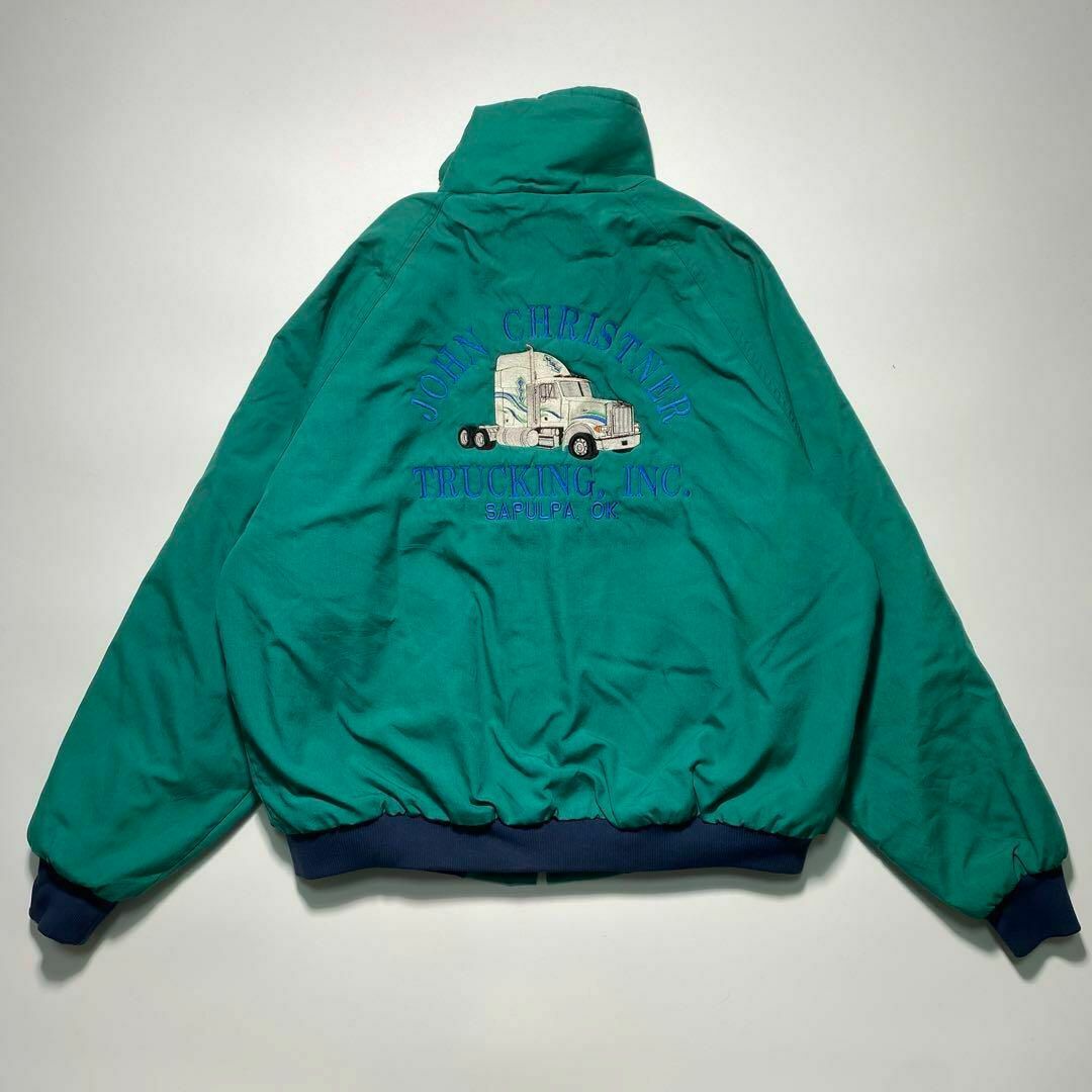 King Louie グリーンナイロンフリースジャケット バック刺繍 メンズのジャケット/アウター(ナイロンジャケット)の商品写真