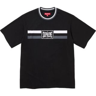 シュプリーム(Supreme)の【Mサイズ】Warm Up Stripe S/S Top(Tシャツ/カットソー(半袖/袖なし))