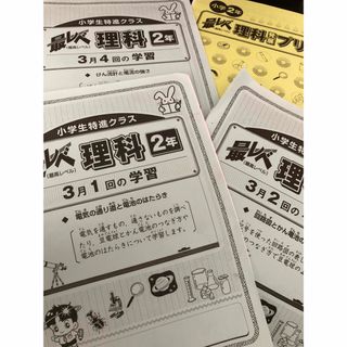 しょうがく社　最レベ理科小2 レビューテスト•実力テスト全て揃っています(語学/参考書)