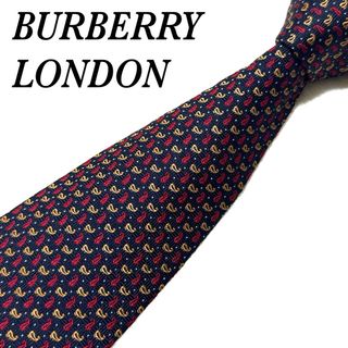 BURBERRY -  【極美品】 バーバリーロンドン ネクタイ 幾何学模様 シルク ハイブランド