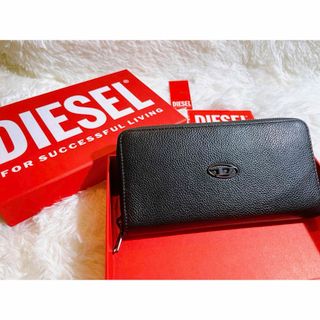 DIESEL - 箱あり DIESEL ラウンドファスナー 長財布 Dロゴ X09015