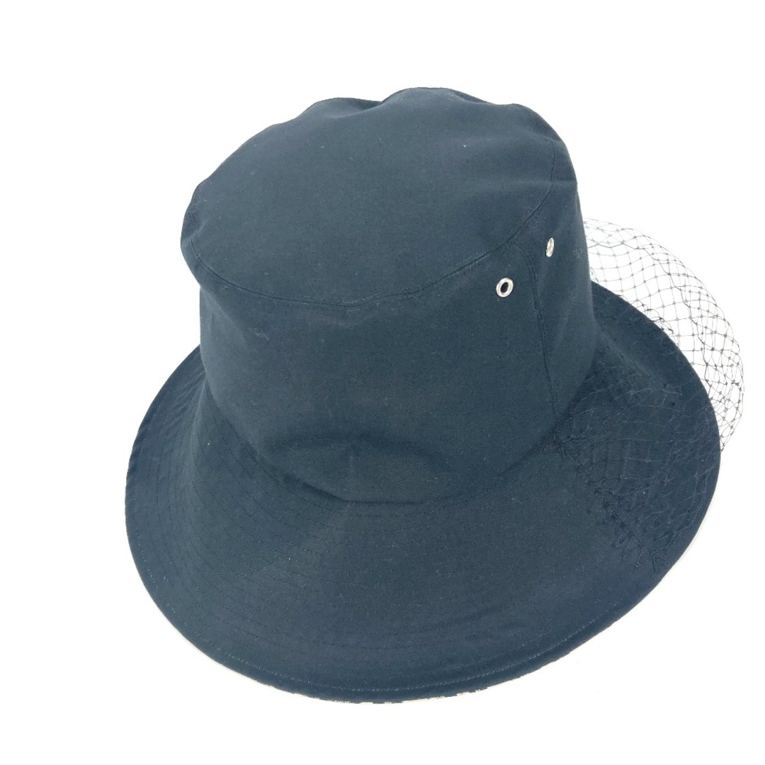 Dior(ディオール)のディオール Dior オブリーク TEDDY-D 95TDD924G130 ハット帽 帽子 バケットハット ボブハット レースつき チュール付き ハット ポリエステル ブラック 新品同様 レディースの帽子(ハット)の商品写真