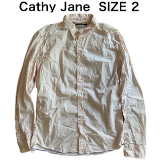 キャシージェーン(Cathy Jane)のCathy Jane キャシージェーン 長袖シャツ 羊革 星型ワッペン ピンク2(シャツ)