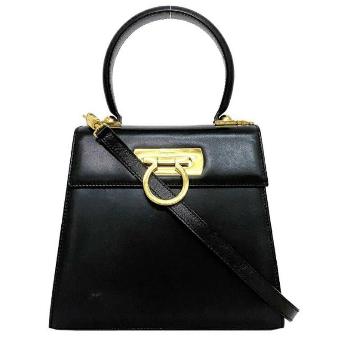 FERRAGAMO - サルヴァトーレ・フェラガモ 2way バッグ ブラック FERRAGAMO - サルヴァトーレ・フェラガモ 2way バッグ ブラック
