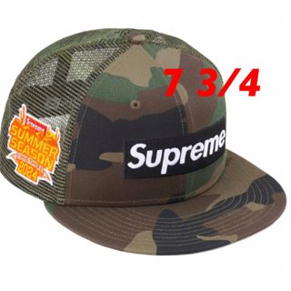 シュプリーム(Supreme)のSupreme box logo mesh new era camo 7 3/4(キャップ)