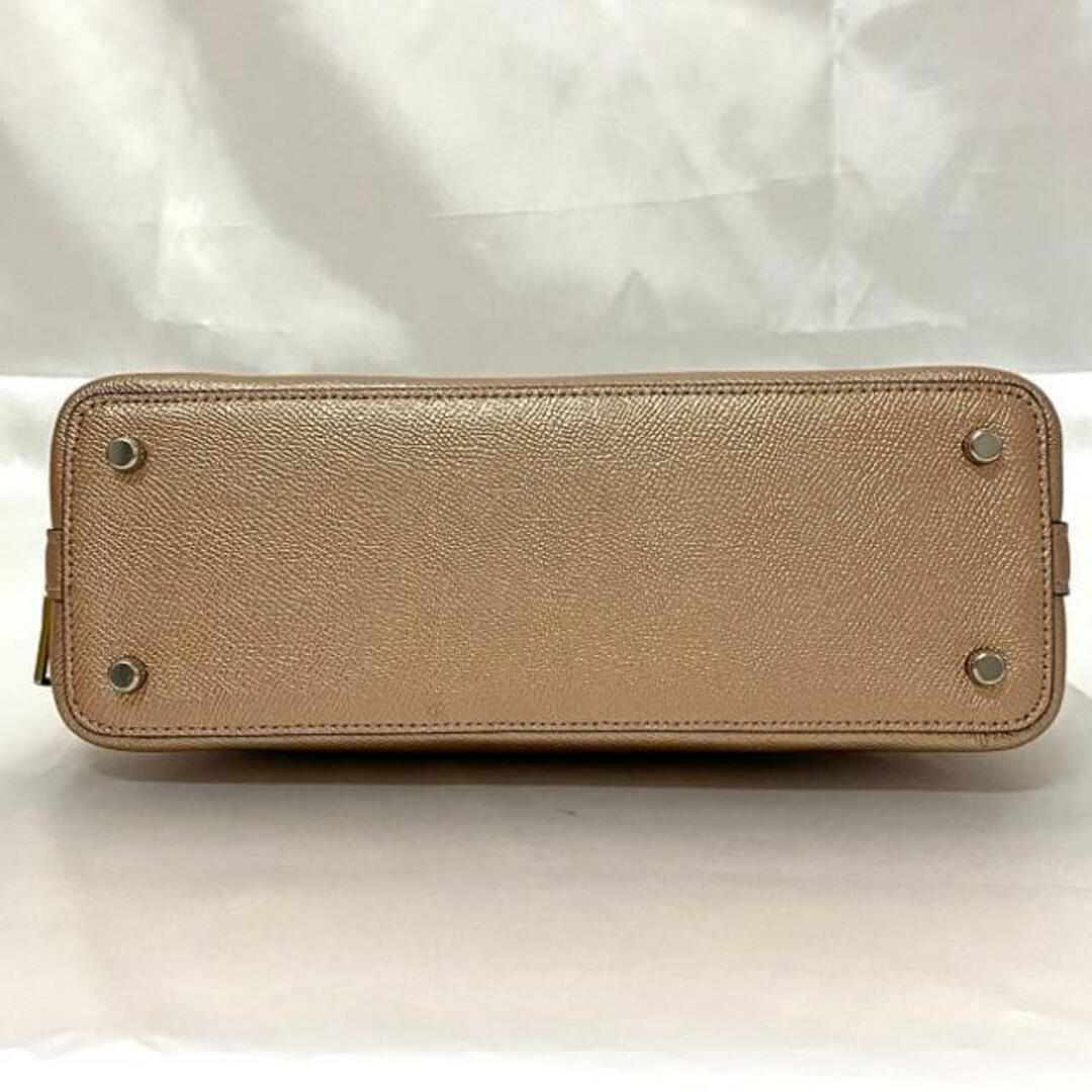 COACH(コーチ)のコーチ 2way バッグ ピンクゴールド メタリック F29170 ミニ シエラ サッチェル レザー 中古 COACH 美品 ハンドバッグ ショルダーバッグ グレインレザー ファスナー シンプル ワンポイント 定番 人気 女性 レディースのバッグ(ショルダーバッグ)の商品写真