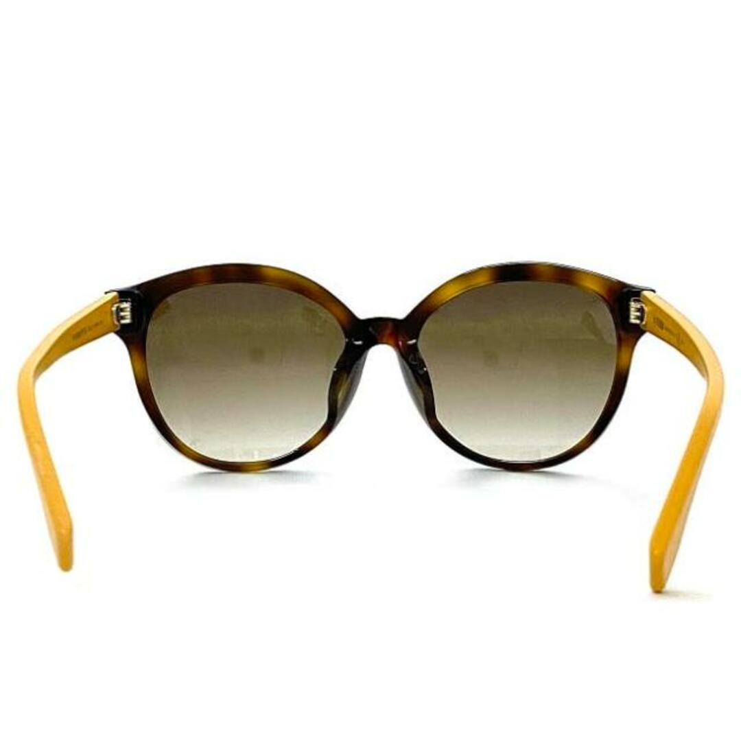 FENDI - フェンディ サングラス イエロー ブラウン べっ甲風 FENDI - フェンディ サングラス イエロー ブラウン べっ甲風
