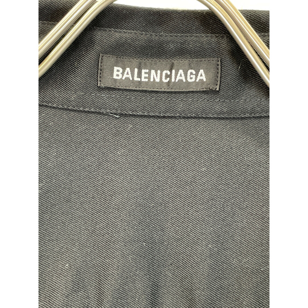 Balenciaga(バレンシアガ)のバレンシアガ ﾌﾞﾗｯｸ 603106 ﾛｺﾞ ﾀﾞﾌﾞﾙｽﾘｰﾌﾞｼｬﾂ 37 メンズのトップス(その他)の商品写真