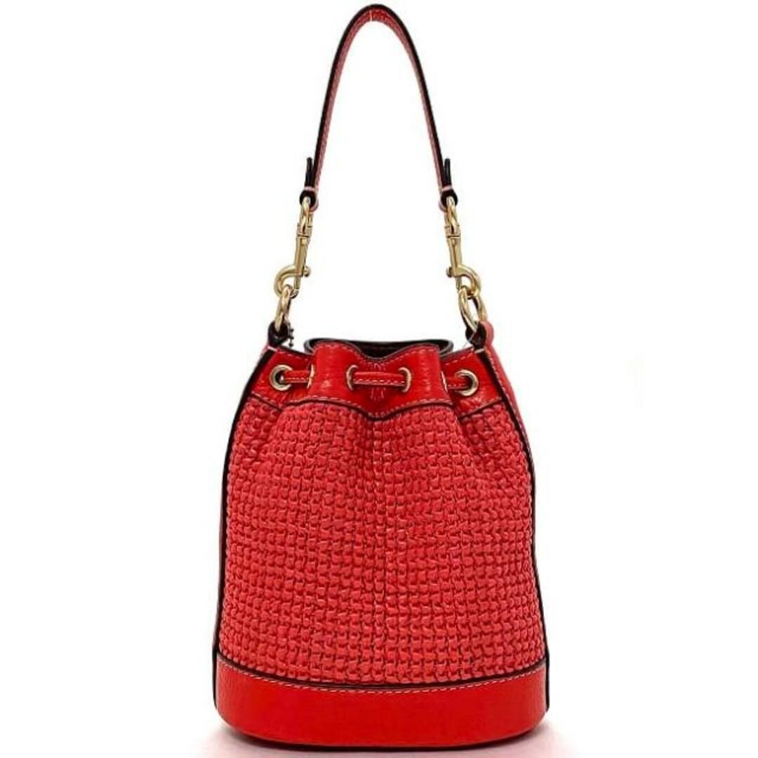 COACH - コーチ 巾着 2way バッグ レッド ゴールド デンプシー COACH - コーチ 巾着 2way バッグ レッド ゴールド デンプシー