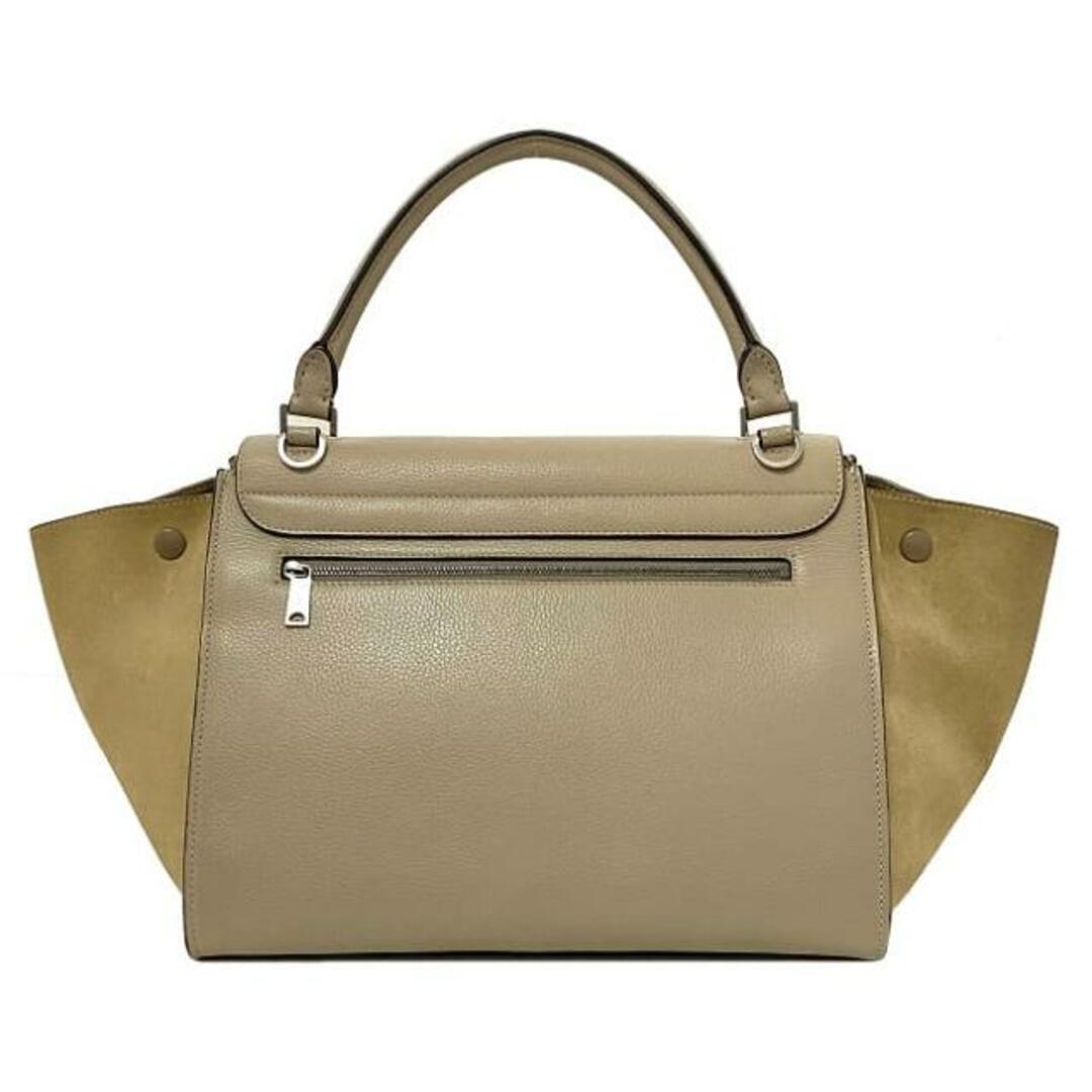 CELINE - セリーヌ 2way バッグ トラペーズ グレー ベージュ CELINE - セリーヌ 2way バッグ トラペーズ グレー ベージュ