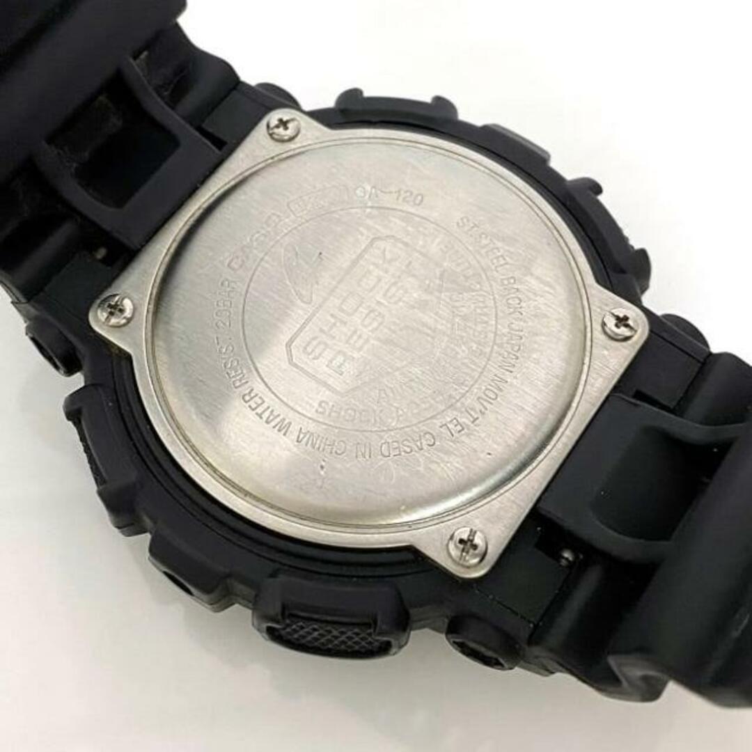 CASIO(カシオ)のカシオ 腕時計 Ｇ-Shock ブラック GA-120 時計 メンズ ラバー SS 中古 クオーツ CASIO 黒 ビッグケース ワールドタイム ジーショック カレンダー デジアナ 電池式 男性 定番 人気 お洒落 カジュアル 普段使い メンズの時計(腕時計(デジタル))の商品写真