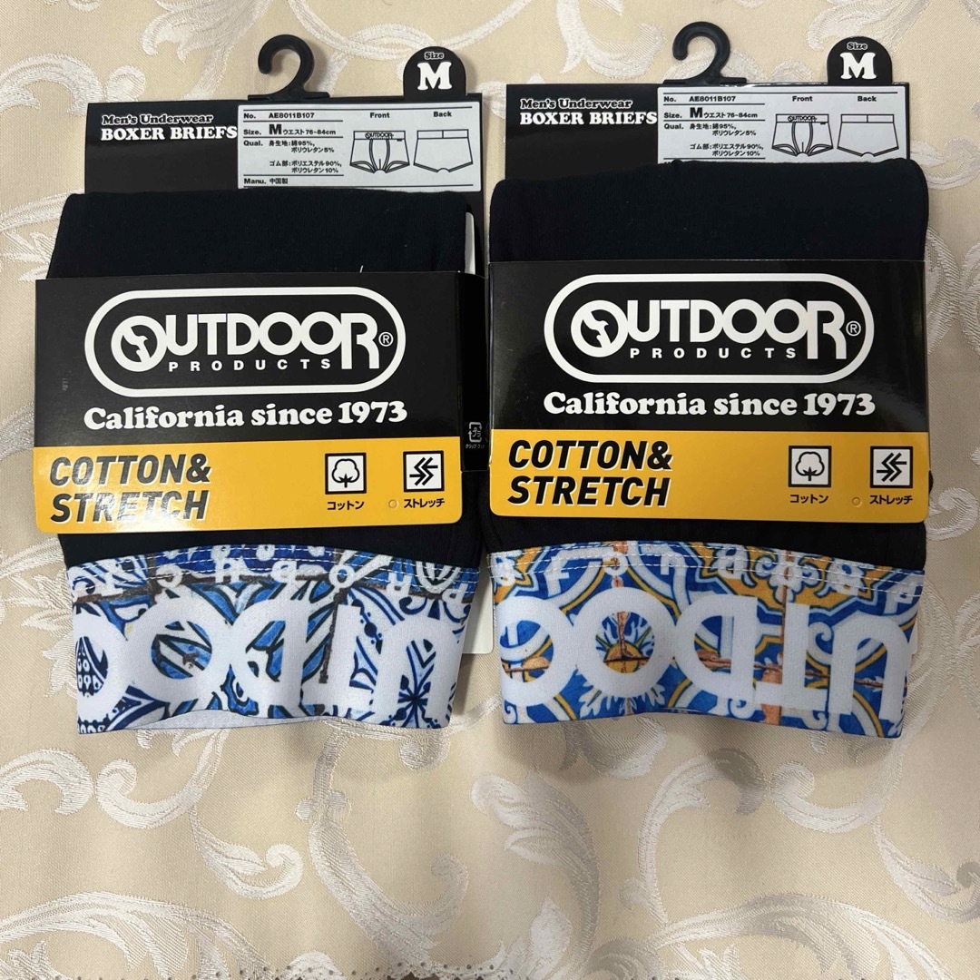 OUTDOOR PRODUCTS(アウトドアプロダクツ)のOUTDOORボクサーMサイズ計2枚 メンズのアンダーウェア(ボクサーパンツ)の商品写真