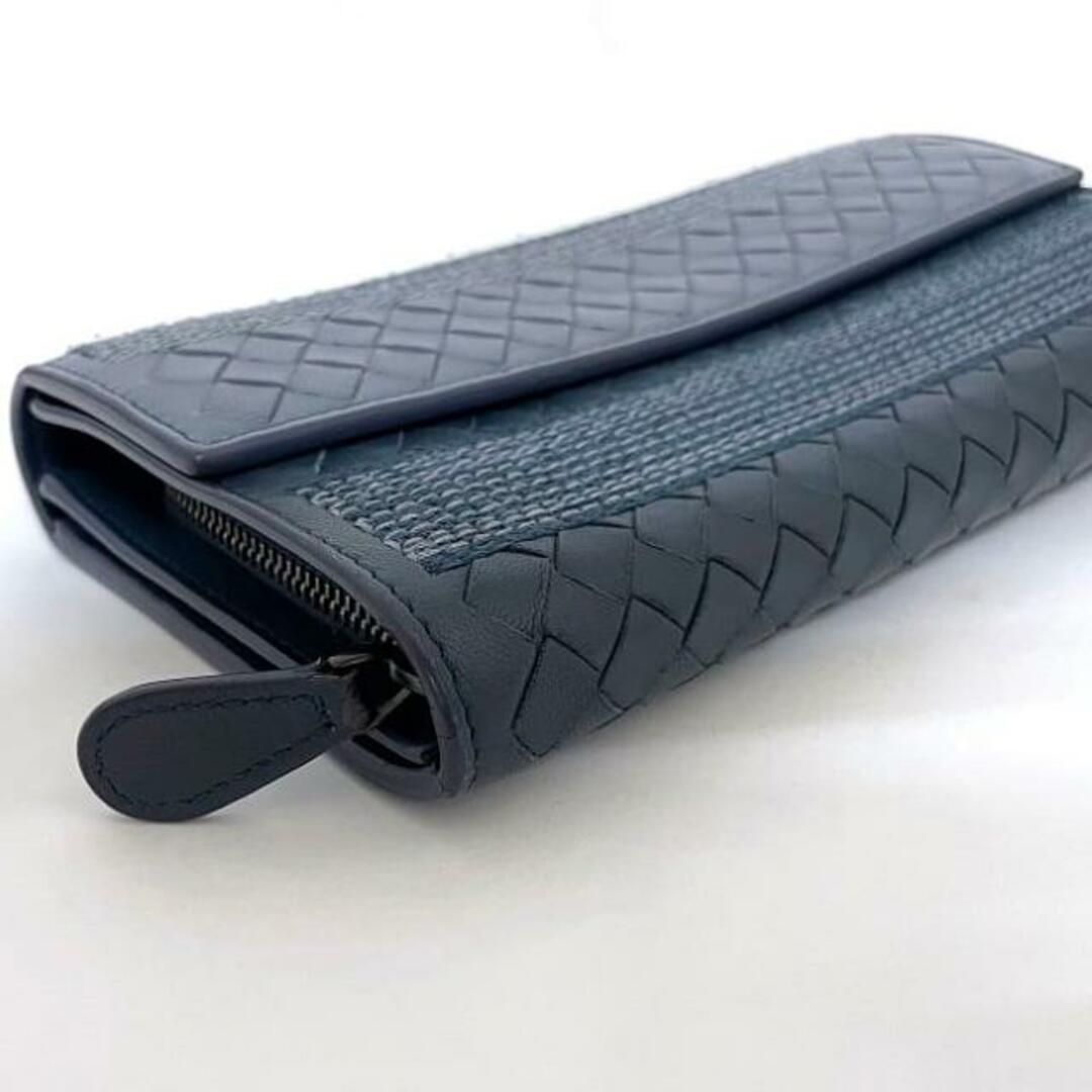 BOTTEGA VENETA - ボッテガ ヴェネタ 二つ折り 長財布 グレー BOTTEGA VENETA - ボッテガ ヴェネタ 二つ折り 長財布 グレー