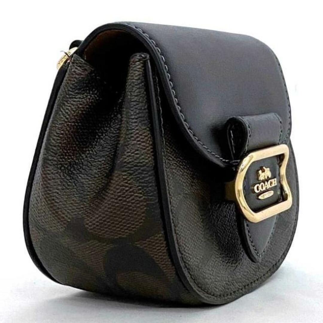 COACH - コーチ ミニ ショルダーバッグ ブラック ブラウン COACH - コーチ ミニ ショルダーバッグ ブラック ブラウン