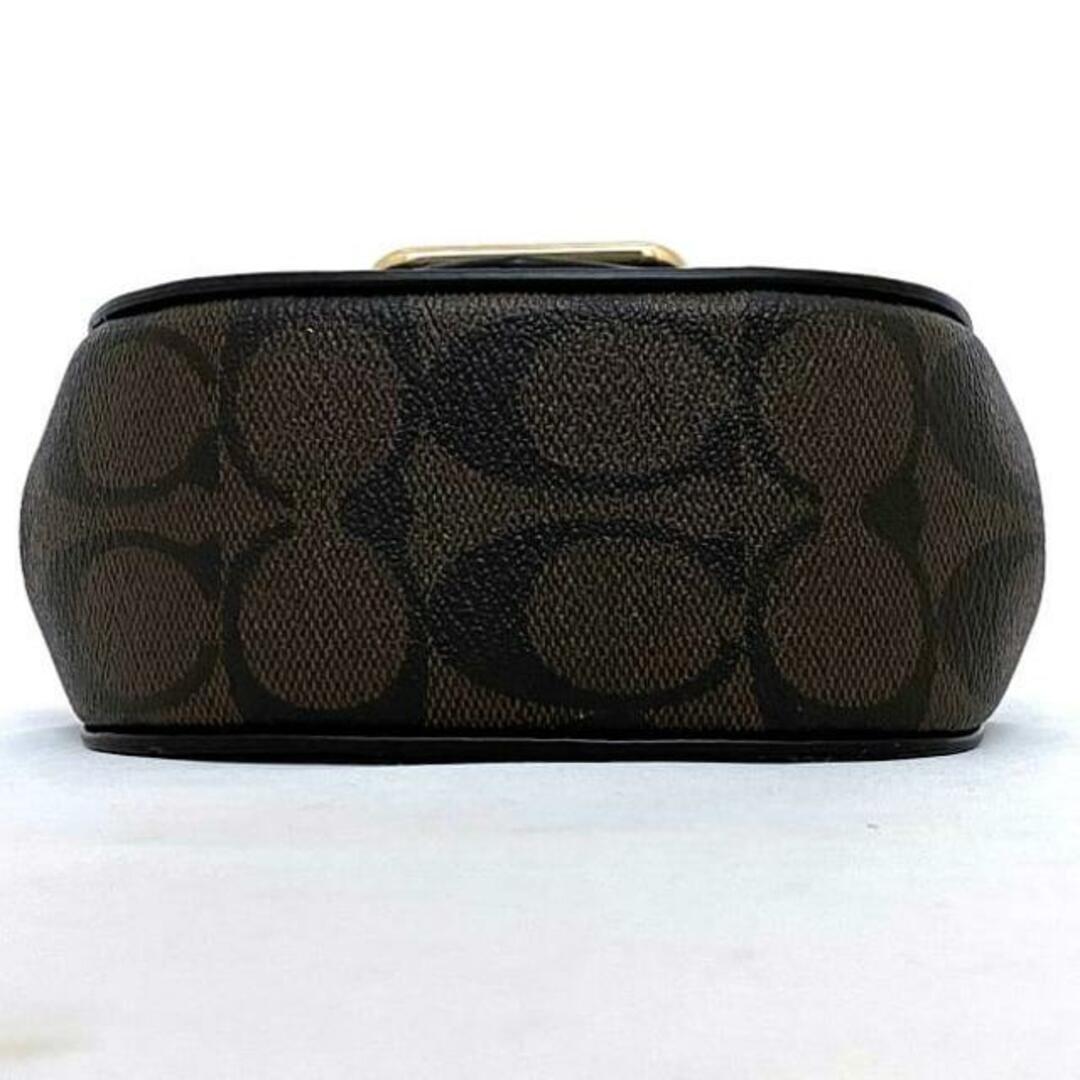 COACH - コーチ ミニ ショルダーバッグ ブラック ブラウン COACH - コーチ ミニ ショルダーバッグ ブラック ブラウン