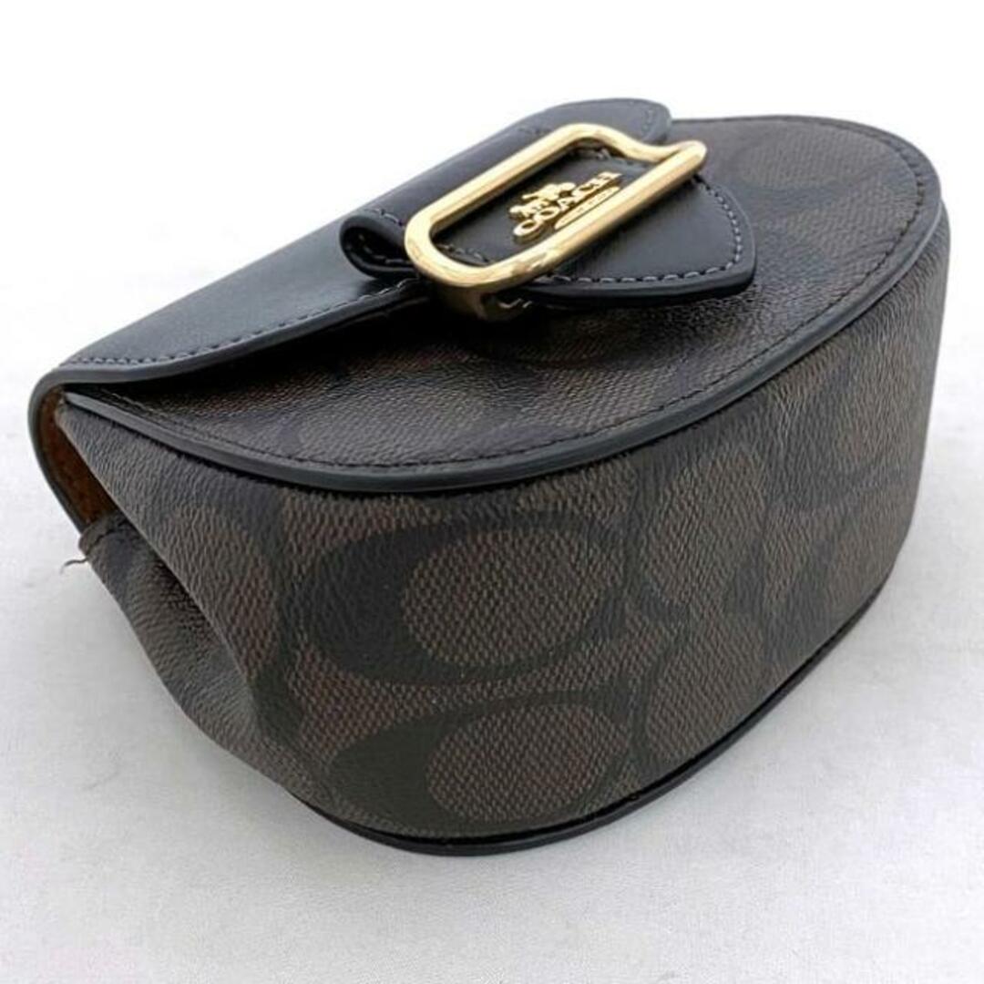 COACH - コーチ ミニ ショルダーバッグ ブラック ブラウン COACH - コーチ ミニ ショルダーバッグ ブラック ブラウン