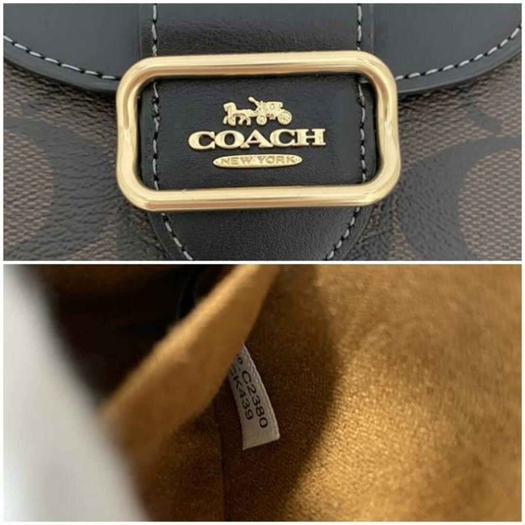 COACH - コーチ ミニ ショルダーバッグ ブラック ブラウン COACH - コーチ ミニ ショルダーバッグ ブラック ブラウン