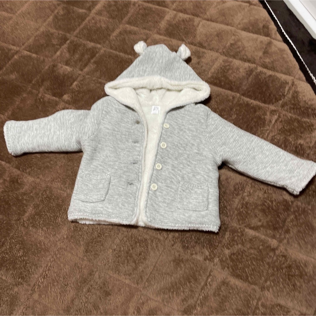 GAP(ギャップ)のgap ソフトガーターニット　グレー キッズ/ベビー/マタニティのキッズ服女の子用(90cm~)(カーディガン)の商品写真